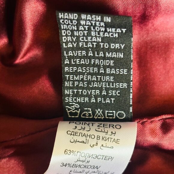 Nicole Benisti Point Zero Plaid One button Hip Length Blazer Peplum Back - Picture 12 of 13